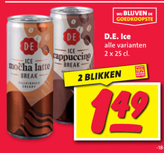  douwe egberts ijskoffie 2 10 25 d.e. ice mocha latte break cappuccino blikken 