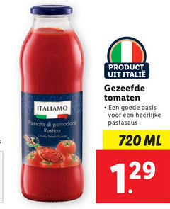  720 passata pomodoro rustica chunky tomato gezeefde tomaten basis pastasaus ml 