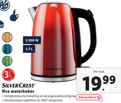  3 360 1 7 l silvercrest rvs waterkoker id stuk veiligheidsuitschakeling droogkookbeveiliging lidl.nl uitneembaar kalkfilter 