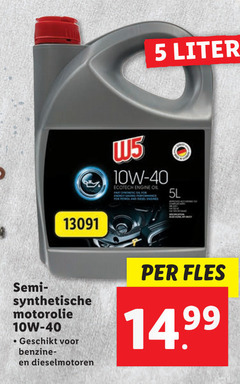  5 40 liter engine oil synthetische motorolie benzine dieselmotoren fles 