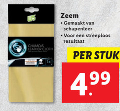  chamois leather cloth 1x zeem gemaakt schapenleer streeploos resultaat stuk 