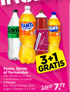  1 3 4 1030 zero sugar new fanta fernandes cherry bouquet sprite flessen liter combineren orange 