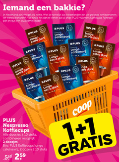  plus huismerk koffiecups 1 2 10 11 12 bakkie nederland koffie namelijk nederlanders wereld fijn fairtrade duurzame lungo dark old zocht zacht nespresso doosjes stuks combineren dozen hi 