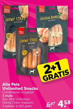  1 2 3 100 pets chewy sticks small 10x with chicken unlimited medium 4x snacks combineren stuks denta pakken calcium bones 