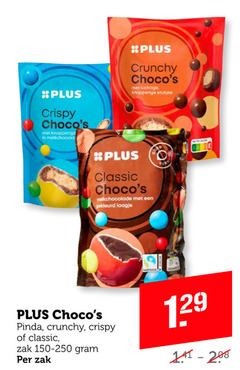  crispy knapperige melkchocolade crunchy luchtige stukjes classic gekleurd laagje pinda zak 