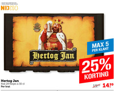  hertog jan krat bier 5 18 24 25 30 jaar legitimatie alcohol 