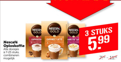  nescafe oploskoffie 3 8 10 doosjes stuks combineren gold cappuccino caramel latte lat ingredient 5.99 