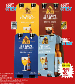  steenbrugge speciaalbieren 4 11 100 2022 sanctus world beer awards belgium silver abbey steen brugge beerkoekjes blond blonde getest belgian brown brune gold dag geest gekend tripel triple white blanche til pack speciaalbier be spice bruin wit challenge londen 