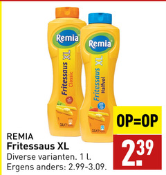  1 remia fritessaus xl classic halfvol l ergens 