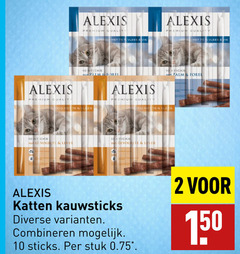  2 10 150 alexis premium quality bereid vlees vis to sticks zalm forel reid lever katten kauwsticks combineren stuk 