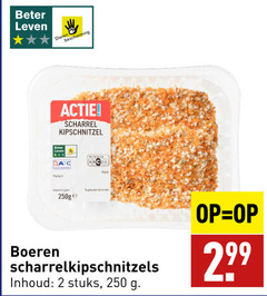  2 250 beter leven dieren bescherming boeren scharrel kipschnitzel gewicht gebruiken scharrelkipschnitzels inhoud stuks 