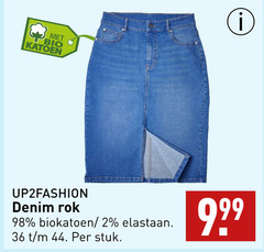  2 36 katoen denim rok biokatoen elastaan stuk 