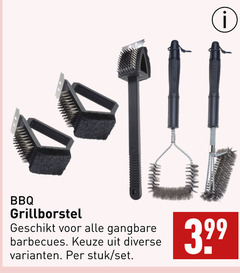  bbq grillborstel gangbare barbecues stuk 