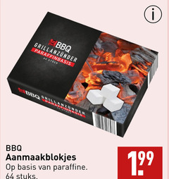  64 bbq stack aanmaakblokjes basis paraffine stuks 