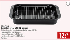  400 emaillen oven bbq schaal grillrooster hittebestendig ovenschaal ca. cm 