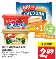  3 100 150 eru holland balans sambal cheddar 15 1 goudkuipje naturel nature smeerkaas kuip pak 6 tuin zegel 2 99 