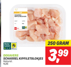  250 kip scharrel kipfiletblokjes leven dekavers beter naturel 4 25 3 99 