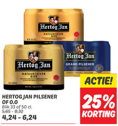  hertog jan blikjes bier 1 6 25 33 50 natuurzuiver traditioneel water granen hopsoorten 5 and grand pilsener 7 0.0 blik 65 8 32 4 24 