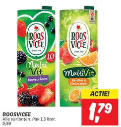  10 1956 vitaminen roos multi vit bosvruchten multivit aardbei sinaasappel roosvicee pak liter 2 1 