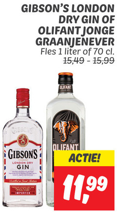  1 london dry gin olifant jonge graanjenever fles liter 15 99 imported 11 