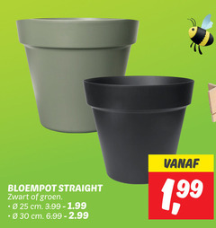  25 30 bloempot straight zwart groen cm 3.99 1 99 