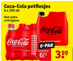  6 250 coca cola petflesjes ml online original taste 250ml mini zero sugar min pak 