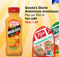  glorie andalouse snacksaus fles ml spicy kruidig romig tuinkruiden pate sauce 