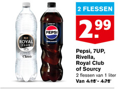  1 2 royal club tonic classic pepsi zero sugar flessen rivella sourcy liter 