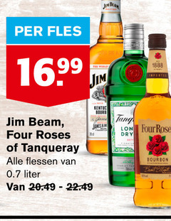  jim beam fles world beha tang james b four roses dry tanqueray flessen bourbon liter 