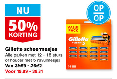  5 12 18 50 10000 gillette scheermesjes pakken stuks houder navulmesjes pack fusion5 