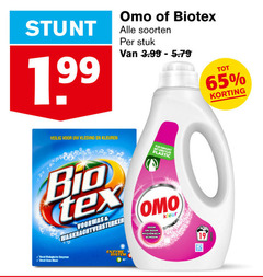  19 65 omo biotex soorten stuk 3.99 veilig kleding kleuren fles gemaakt gerecycled plastic bio voorwas waskrachtversterker hygienisch schoon kleur biologische enzymen bleek enzyme system 