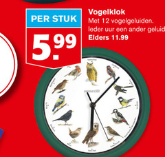  12 stuk 5.99 vogelgeluiden leder uur geluid elders barn 