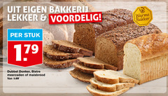  brood bakkerij stuk warme bakker dubbel donker bistre meerzaden maisbrood 