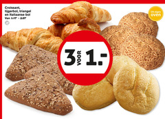  3 croissant tijgerbol triangel italiaanse bol oven 