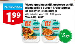  150 200 vivera groenteschijf oosterse schijf schaal plantaardige burger kroketburger crispy chicken schalen groente balletjes proteine vega 