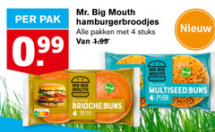  4 pak mr. big mouth hamburgerbroodjes pakken stuks gourmet brioche with 