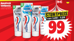  aquafresh tandpasta 31 99 100 freshmint tandsteen controle tube ml recyclable bescherming gezin gsk glazuur schild 75ml 