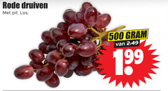  500 rode druiven pit 