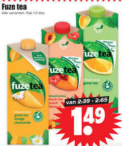  fuze tea ice pak liter duurzamere discover your fusion calories fuzetea infused iced green mango chamomile black peach hibiscus 