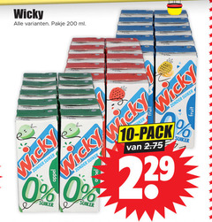  10 200 wicky pakje ml suiker appel pack fruit 