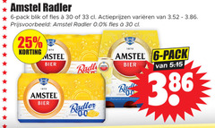  amstel radler bier 6 25 30 33 1870 pack blik fles varieeren 0.0 citroen 3 