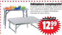  55 inklapbare campingtafel licht tuin camping balkon aluminium raamwerk hoogte verstelbaar formaat cm elders 