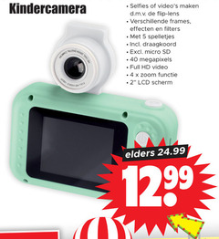  kindercamera 5 40 selfies flip lens frames filters spelletjes draagkoord micro sd megapixels full hd video zoom functie lcd scherm elders 12 99 