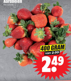  400 aardbeien schaal 