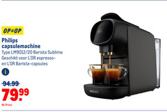  philips nespresso apparaten 20 capsulemachine barista sublime espresso capsules 