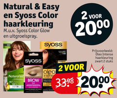 2 100 natural easy syoss color haarkleuring glow uitgroeispray oil oled intense zwart stuks tint 