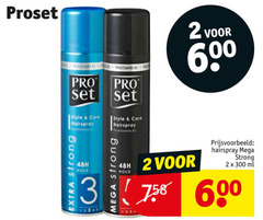  2 3 5 300 600 proset provitamine pro core hairspray style care strong hold mega ml 