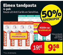  4 50 elmex tandpasta pak anti sensitive fluoride fluo caries promopack 75ml goedkoper kruidvat.nl 