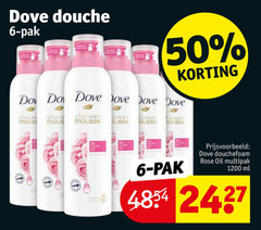  6 50 dove douche pak love show shower power mousse housse douchefoam rose oil multipak ml 