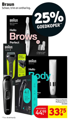  3 25 braun scheer ontharing mini precision trimmer hello series goedkoper clean close shaping head 5 mm comb to every facial contour flex shaver styling rody 4in1 blaster hape be body multigroomer 